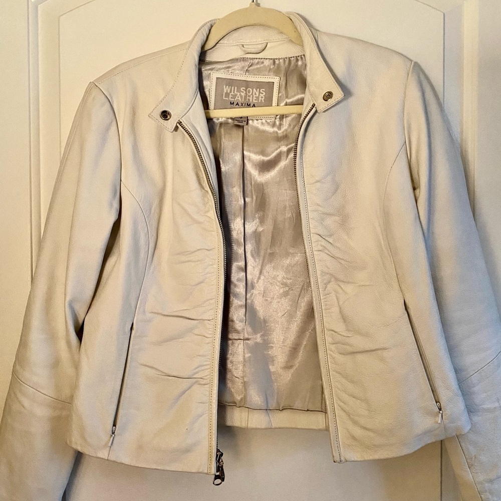 White Leather Jacket - image 5
